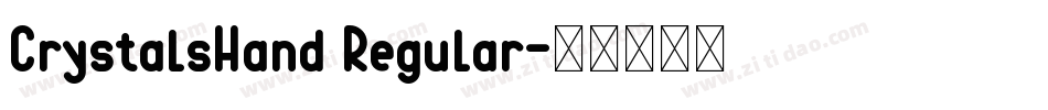 CrystalsHand Regular字体转换